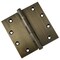 Embassy 5 x 5 Solid Brass Ball Bearing Hinge, Antique Brass Finish with Flat Tips 5050BBUS5F-1 - alternate 1